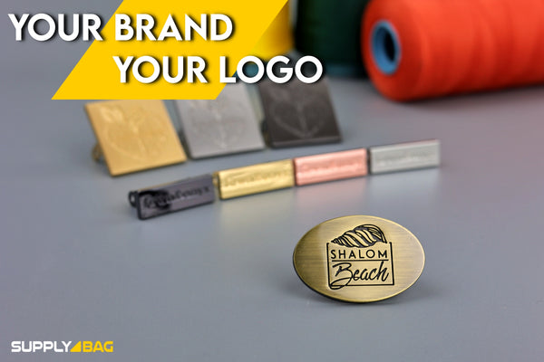 Custom Metal Label & Tag for Your Logo | SUPPLY4BAG