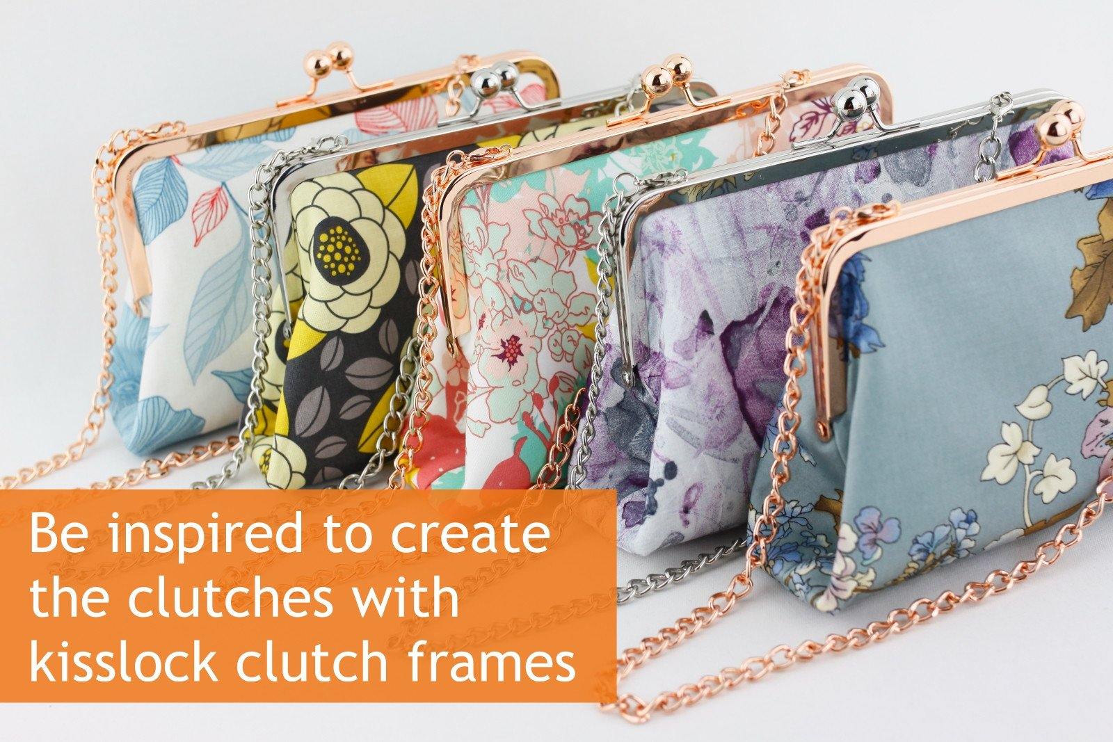 Long Wallet, Kisslock Frame Purse ,double Kisslock Frame - Shop SophiaRose  Clutch Bags - Pinkoi