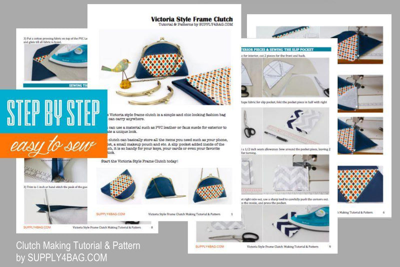 Victoria Frame Clutch Making Tutorial & PDF Pattern | SUPPLY4BAG