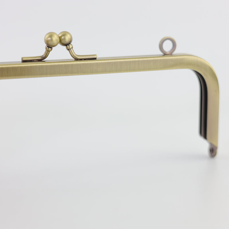 7 x 2.5 inch Kisslock Antique Brass Metal Purse Frame | SUPPLY4BAG