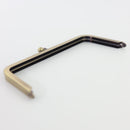 8 1/2 x 3 1/4 inch - Antique Brass Trapezoid Shape Metal Purse Frame