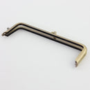 6 7/8 x 2 1/2 inch Teardrop Closure Antique Brass Metal Purse Frame