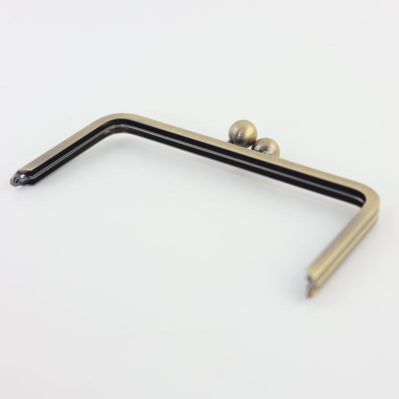8 1/4 x 4 inch - Kisslock Antique Brass Metal Purse Frame | SUPPLY4BAG