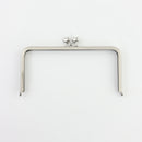 6 x 3 inch - Star Clasp - Silver Metal Purse Frame | SUPPLY4BAG