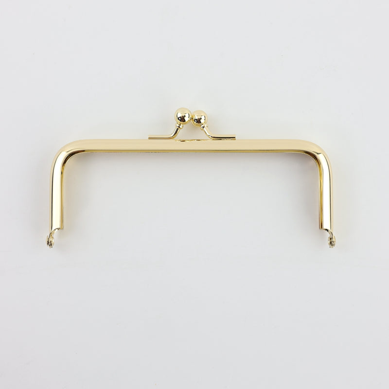 5 x 2 inch - Ball Clasp Gold Metal Purse Frame | SUPPLY4BAG