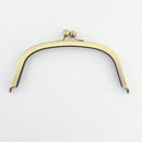 7 x 3 1/8 inch - Antique Brass Arch Shape Metal Purse Frame