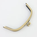 7 x 3 1/8 inch - Antique Brass Arch Shape Metal Purse Frame