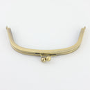 7 x 3 1/8 inch - Antique Brass Arch Shape Metal Purse Frame