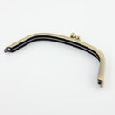 7 x 3 1/8 inch - Antique Brass Arch Shape Metal Purse Frame