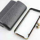 9.5 x 4 inch - Ball Closure - Antique Brass Large Clamshell Clutch Box Frame | SUPPLY4BAG