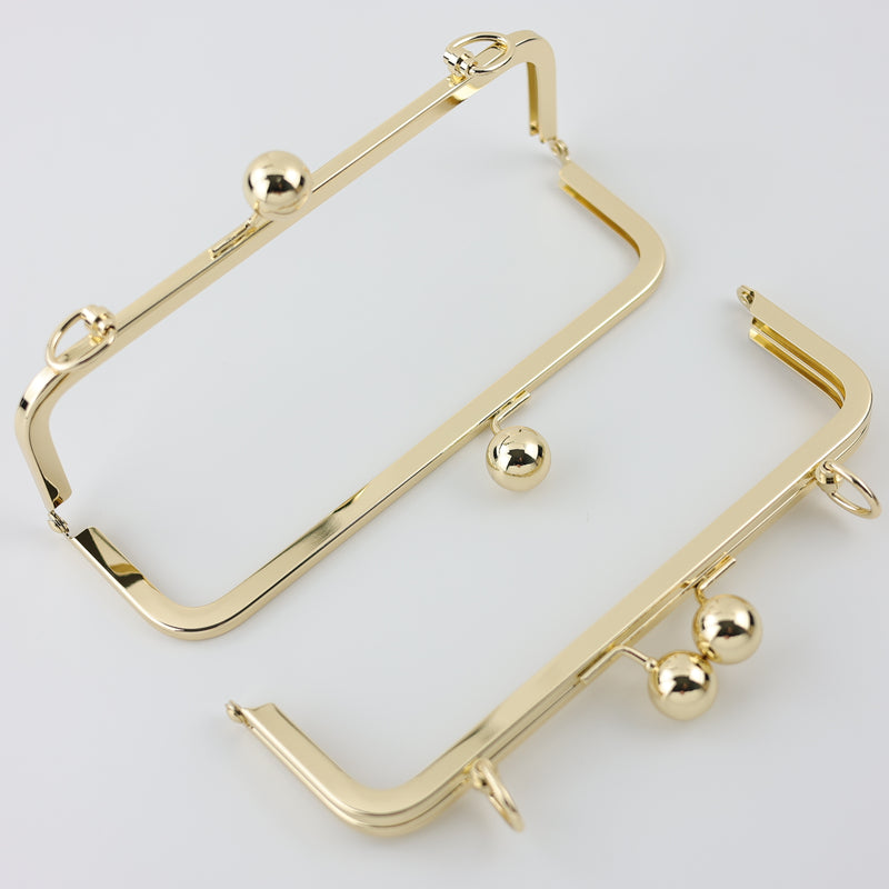8 inch Shiny Gold Metal Purse Frame WHOLESALE | SUPPLY4BAG