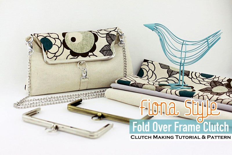 Fiona Fold Over Frame Clutch Bag Making Tutorial & PDF Pattern | SUPPLY4BAG
