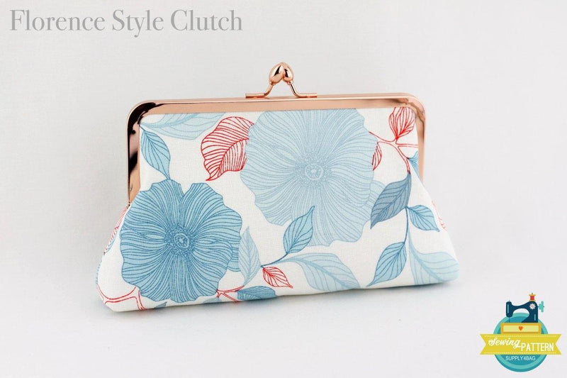 Kisslock Frame Clutch in 3 Different Styles - Tutorial & PDF Pattern | SUPPLY4BAG