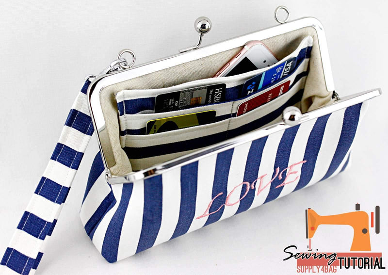 Free Sewing Tutorial for Slip Pocket with Card Holders 