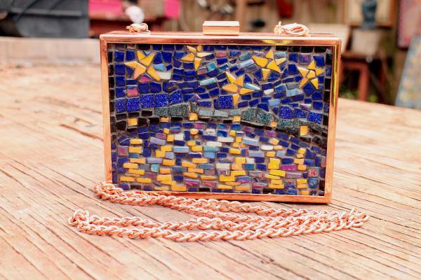 Mosaic Frame Clutch with Starry Night | SUPPLY4BAG