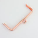 8 x 3 inch Rose Gold Metal Purse Frame WHOLESALE | SUPPLY4BAG