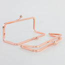8 x 3 inch Rose Gold Metal Purse Frame WHOLESALE | SUPPLY4BAG