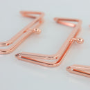 8 x 3 inch Rose Gold Metal Purse Frame WHOLESALE | SUPPLY4BAG