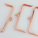 8 x 3 inch Rose Gold Metal Purse Frame WHOLESALE | SUPPLY4BAG