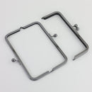 8 x 3 inch Gunmetal Metal Purse Frame WHOLESALE | SUPPLY4BAG
