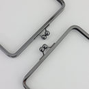 8 x 3 inch Gunmetal Metal Purse Frame WHOLESALE | SUPPLY4BAG
