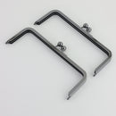 8 x 3 inch Gunmetal Metal Purse Frame WHOLESALE | SUPPLY4BAG