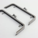 8 x 3 inch Gunmetal Metal Purse Frame WHOLESALE | SUPPLY4BAG