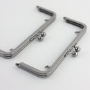 8 x 3 inch Gunmetal Metal Purse Frame WHOLESALE | SUPPLY4BAG