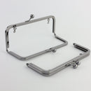 8 x 3 inch Gunmetal Metal Purse Frame WHOLESALE | SUPPLY4BAG