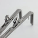 8 x 3 inch Gunmetal Metal Purse Frame WHOLESALE | SUPPLY4BAG