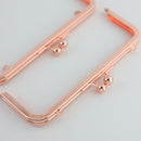 8 x 3 inch Rose Gold Metal Purse Frame WHOLESALE | SUPPLY4BAG