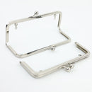 8 x 3 inch Silver Kisslock Metal Purse Frame WHOLESALE | SUPPLY4BAG