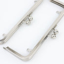 8 x 3 inch Silver Kisslock Metal Purse Frame WHOLESALE | SUPPLY4BAG
