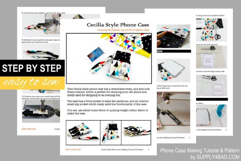 Cecilia Phone Case Making Tutorial & PDF Pattern | SUPPLY4BAG