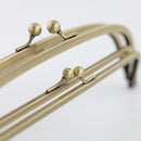 8.5 inch Double Kisslock Antique Brass Metal Purse Frame | SUPPLY4BAG