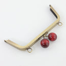 7 x 2 1/2 inch - Kisslock Antique Brass Metal Purse Frame | SUPPLY4BAG