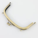 5.5 inch Antique Brass Arch Shape Metal Purse Frame | SUPPLY4BAG
