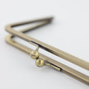 7 1/2 x 4 3/4 inch Kisslock Antique Brass Metal Purse Frame WHOLESALE