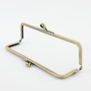 7 1/4 x 2 inch - Bow Knot Kisslock Antique Brass Metal Purse Frame