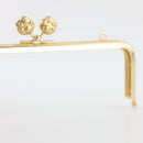 7 x 2.5 inch Footprint Kisslock Matte Gold Purse Frame | SUPPLY4BAG