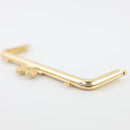 7 x 2.5 inch Footprint Kisslock Matte Gold Purse Frame | SUPPLY4BAG