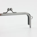 6 x 2.5 inch Kisslock Gunmetal Purse Frame with O Rings | SUPPLY4BAG