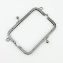 6 x 2.5 inch Kisslock Gunmetal Purse Frame with O Rings | SUPPLY4BAG