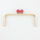 8 3/4 x 3 1/2 inch Acrylic Kisslock Gold Metal Purse Frame | SUPPLY4BAG