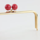 8 3/4 x 3 1/2 inch Acrylic Kisslock Gold Metal Purse Frame | SUPPLY4BAG