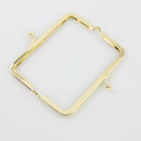 4 1/2 x 2 inch - Gold Metal Purse Frame | SUPPLY4BAG