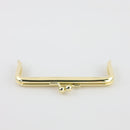 4 1/2 x 2 inch - Gold Metal Purse Frame | SUPPLY4BAG