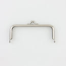 5 x 2 inch Kisslock Silver Metal Purse Frame WHOLESALE | SUPPLY4BAG