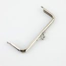 5 x 2 inch Kisslock Silver Metal Purse Frame WHOLESALE | SUPPLY4BAG