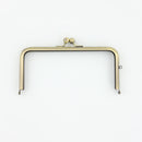 6 x 3 inch Kisslock Antique Brass Metal Purse Frame | SUPPLY4BAG